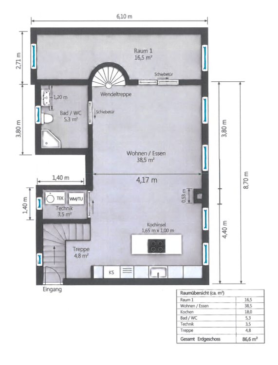 Moderne 2.5-Zimmer-Wohnung mit Dachgarten in Zürich 8004 11