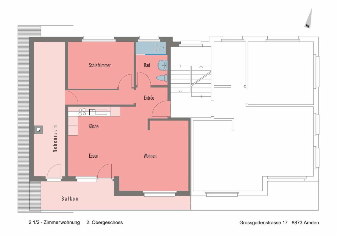 Möblierte 2.5-Zi. Wohnung in Amden: Traum-Bergblick, eigener E-Parkplatz & grosser Estrich (fester Zweitwohnsitz)