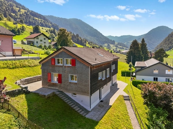 Gemütliches Eckhaus mit schönem Garten und grossem Hobbyraum 1