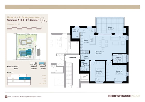 Moderne 1.5-Zimmer Wohnung in Böttstein kaufen 8