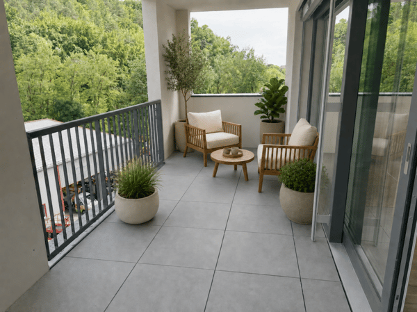 Zentrale Lage und 17.8 m² überdachte Terrasse als erweitertes Wohnzimmer