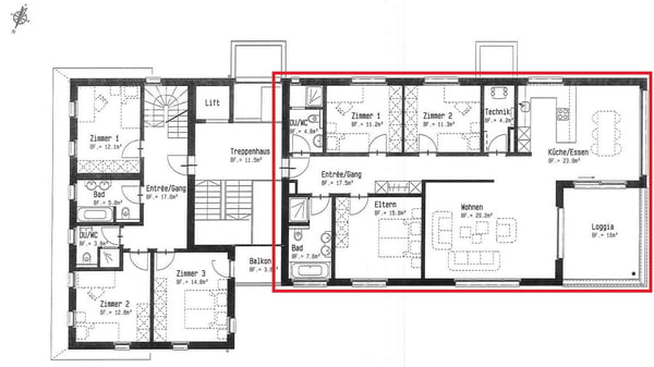 Grosszügige 4.5-Zimmer-Wohnung an attraktiver Lage 14