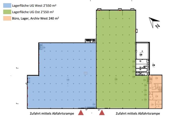 5'100 m2 Lager mit ebenerdiger LKW-Einfahrt // 5,100 m2 Warehouse with Drive-In Access 3