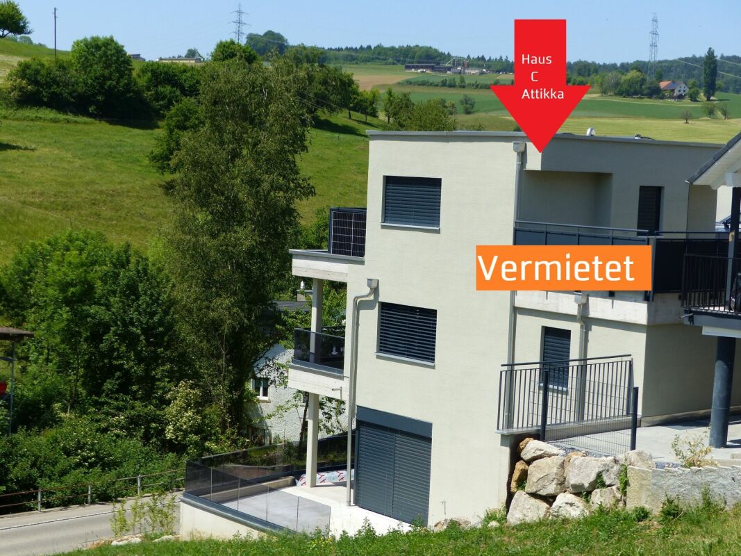 ATTRAKTIVE 4.5 ZIMMER-ATTIKA ZUM MIETEN / NEUBAU