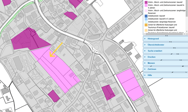 Unerschlossene Baulandparzelle in Boswil 3