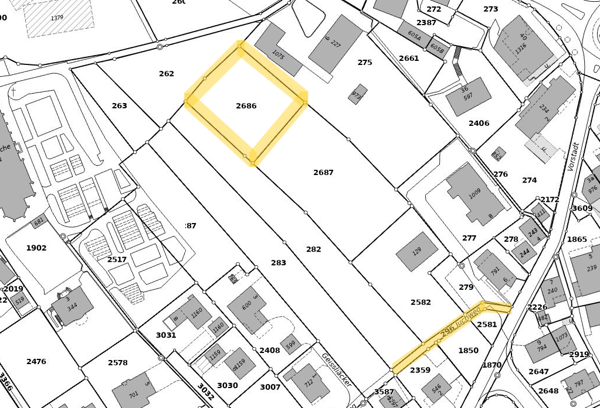 Unerschlossene Baulandparzelle in Boswil 2