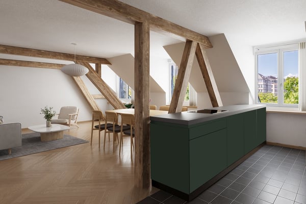 1-Zimmer-Dachmaisonette am HB Zürich - private Skyloung inklusive 4