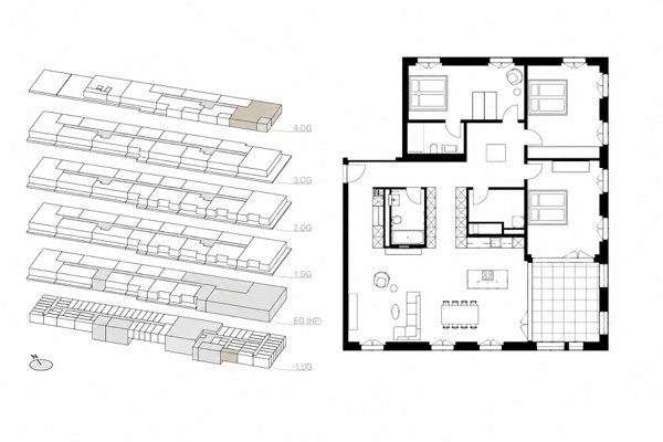 Chur - 4½-Zimmer-Attikawohnung im Neubau «CHURAVITA» 2