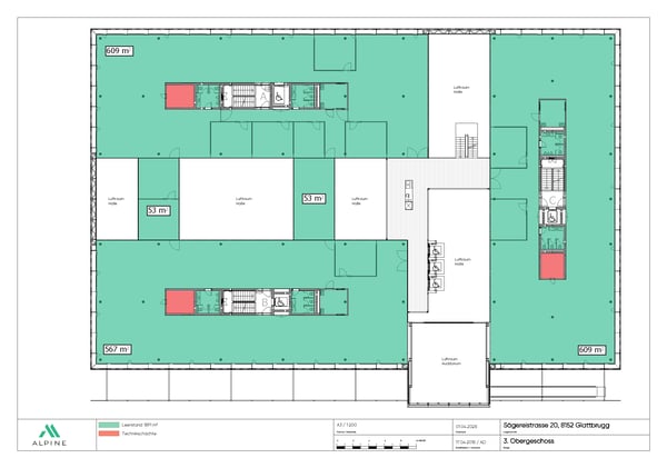 Nachhaltige Büroflächen nahe Flughafen Zürich 13