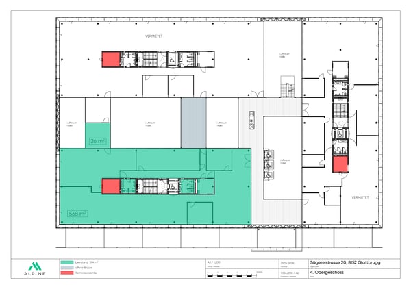 Nachhaltige Büroflächen nahe Flughafen Zürich 13