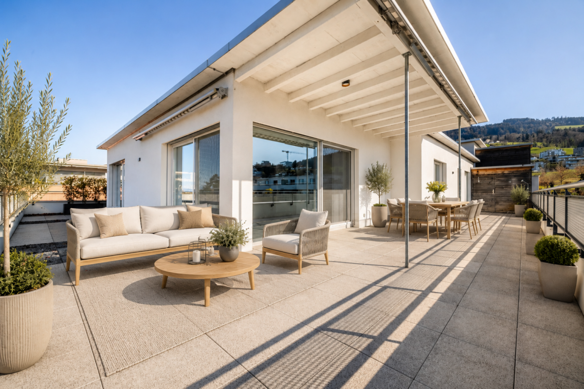 Ruhige Eleganz mit Aussicht - 5 1/2 Zimmer-Attika-Wohnung mit Blick auf den Bodensee