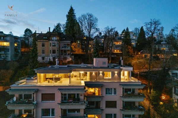 Das Rosenberg Penthouse - ein architektonisches Luxus-Unikat über den Dächern von St. Gallen