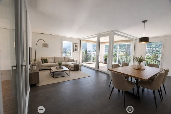 3.5-Zimmer-Attikawohnung mit grosser Terrasse (Blick auf Schüssinsel) 1