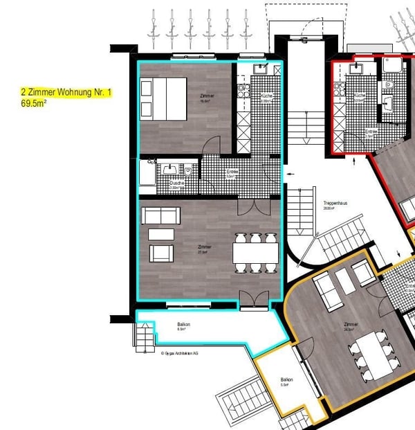 Moderne 2-Zimmerwohnung in Wankdorf 10