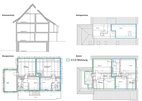 5.5-Zimmer-Maisonette-Wohnung im historischen Altbau – Blaues Haus Kreuzlingen 12