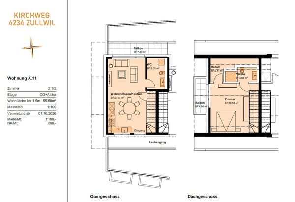 Erstvermietung 2 MFH Kirchweg 83 in Zullwil – Modern wohnen im Grünen 2