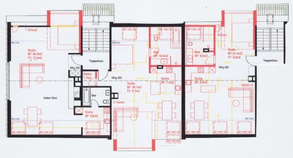 Moderne Dach Loft Wohnung mit Sicht ins Grüne 10