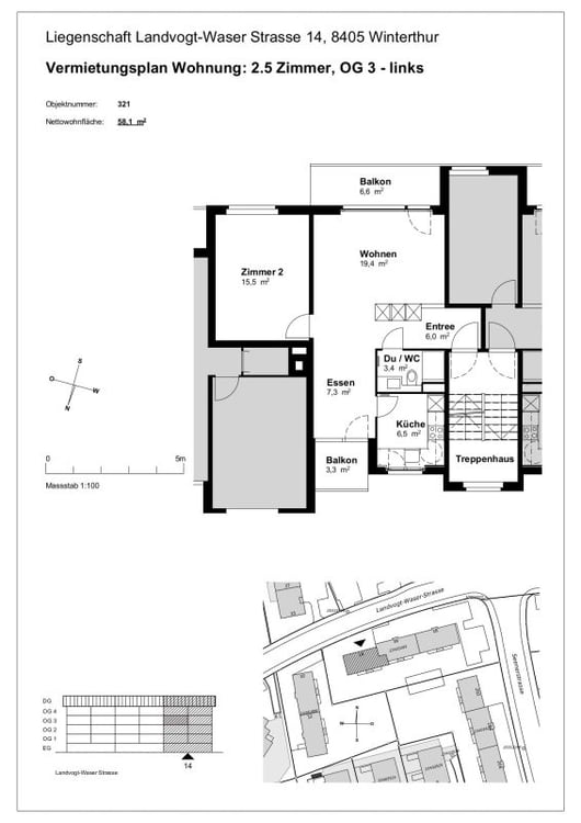 Grosszügige, sanierte 1.5 Zi.-Wohnung  Kopie 13
