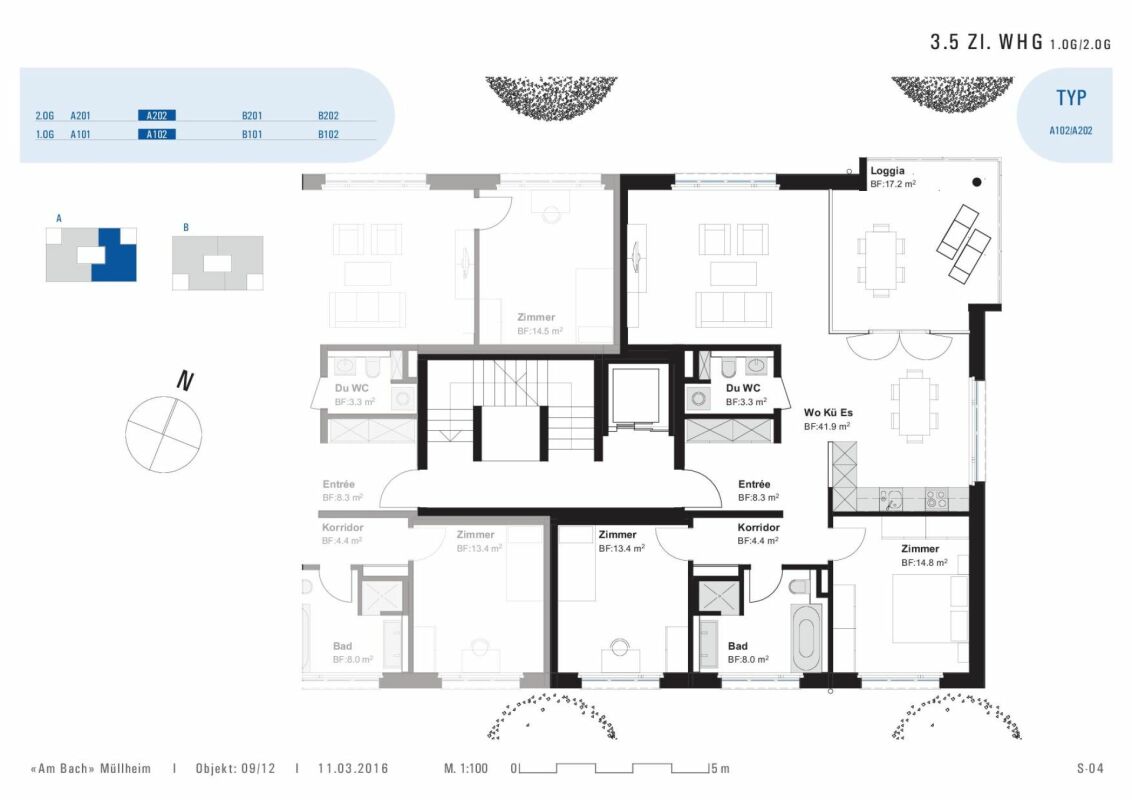 Moderne 3.5-Zimmer-Wohnung im Dorfkern von Müllheim