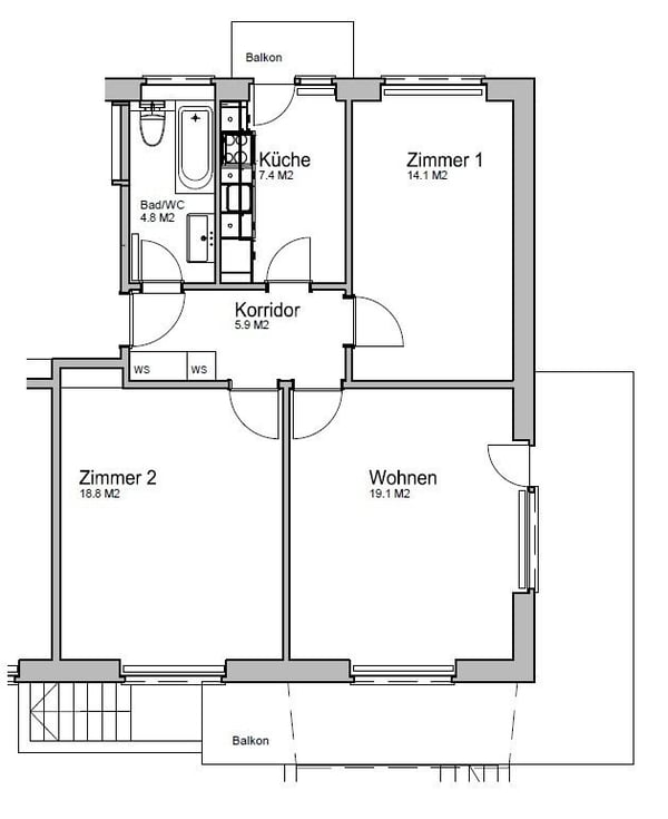 Charmante 1-Zimmer-Wohnung im Grünen 10