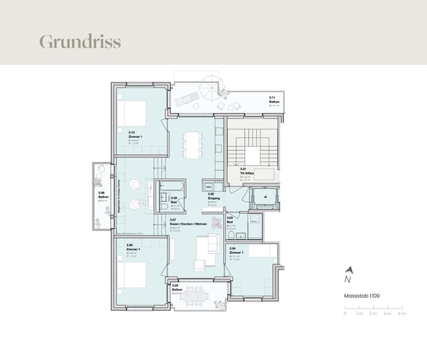 Moderne 2.5-Zimmer-Dachwohnung im Neubau – Kaiserstuhlstrasse 60, Oberglatt 6