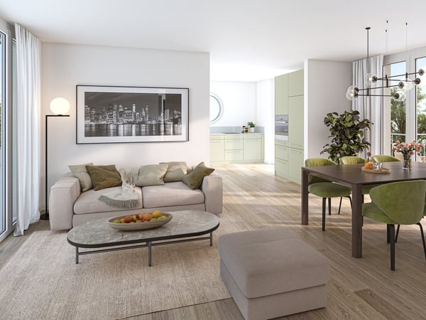 Attika-Neubau-Wohnung mit drei Balkonen und Aussicht in Oberglatt 3