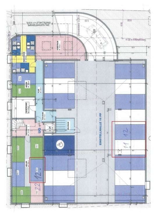1 ½ Zimmer mit Balkon im 1. OG und 2 Tiefgaragenplätzen 13