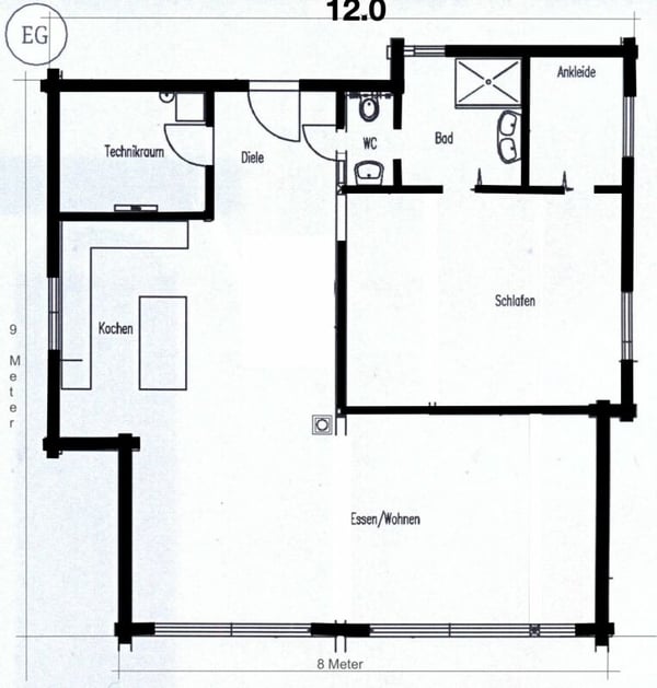 Neubauprojekt : Einfamilienhaus 1.5 Zimmer 10
