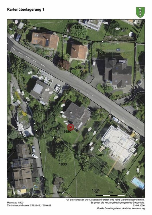 Villa mit Seesicht ? 1'150 m² Land in der W2a 12