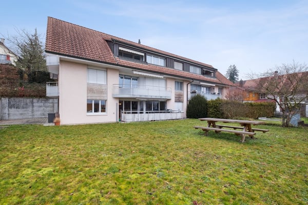 Wohnvergnügen mit Sitzplatz und Blick ins Grüne 1