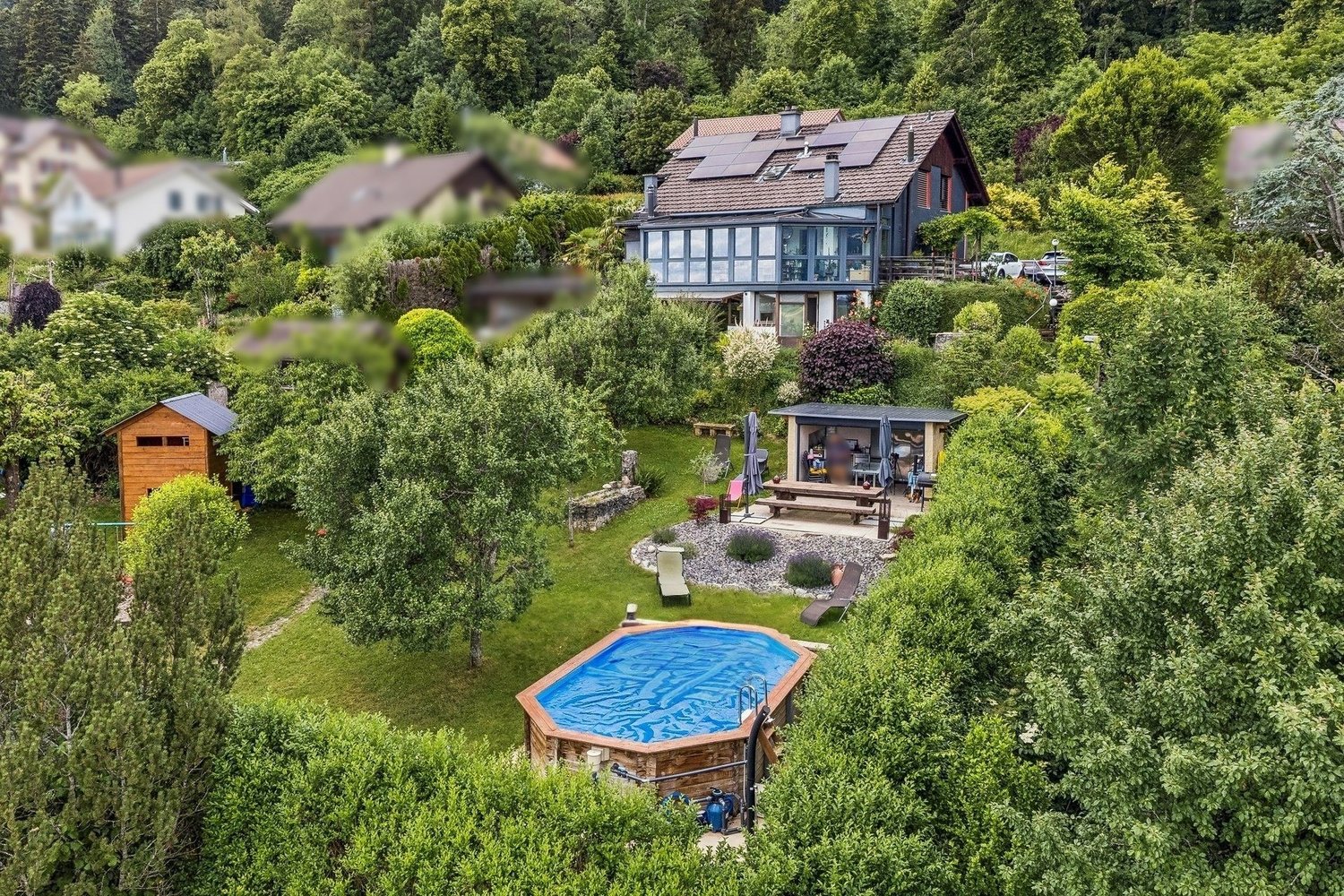 Immobilie in Chézard-st-martin - Spacieuse villa avec vue panoramique et espaces indépendants - Bild 0