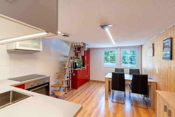 Mehrfamilien-Chalet mit 3 Wohnungen und idyllischer Bergsicht 5