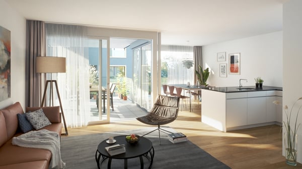 Moderne Neubau 1.5-Zimmer-Attika Wohnung 3