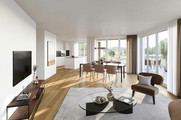 Letzte 1.5-Zimmer Attikawohnung! Rohbau bereits vollendet. 1