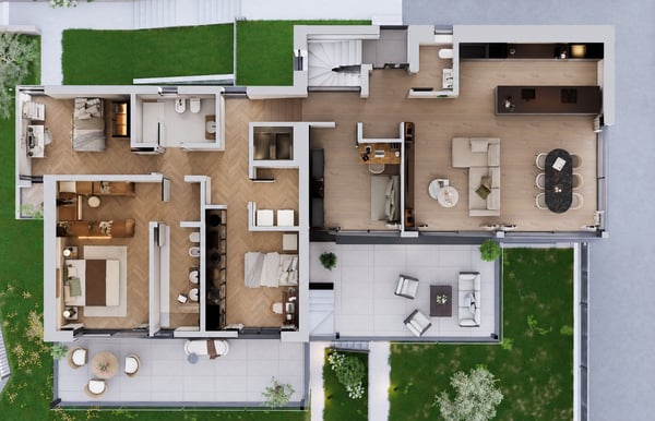 Residenza Le Gemme - Esclusivo Appartamento Attico con grandi terrazze e vista lago 30