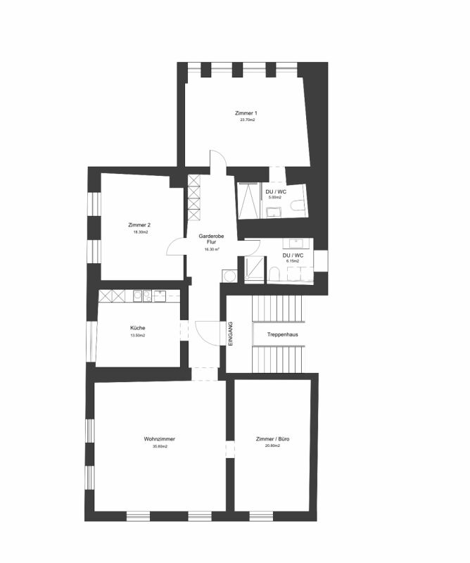 Exclusive 5.5-room apartment in the heart of Chur