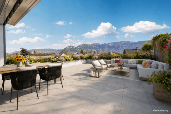 Stilvolle Attikawohnung mit riesiger Terrasse und einmaliger Aussicht in Diepoldsau 3