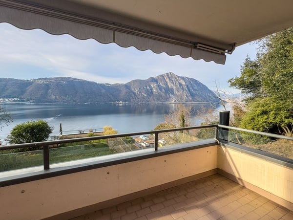 Appartamento vista lago con giardino a Bissone 7