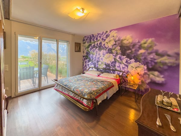 Appartamento vista lago con giardino a Bissone 4