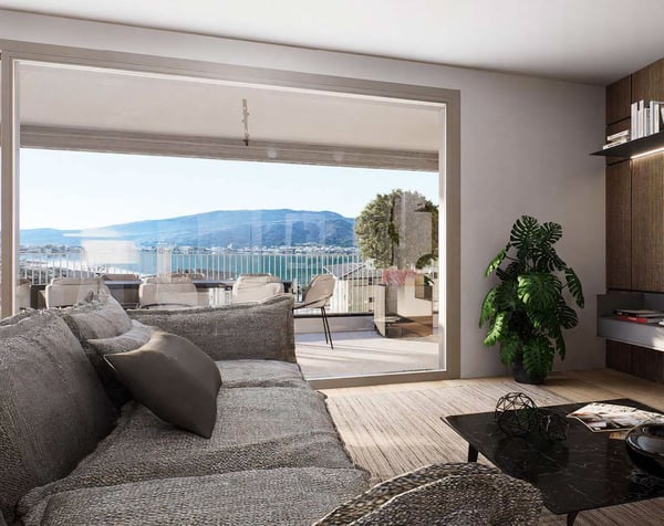 Nuovo appartamento vista lago con giardino a Capolago 1