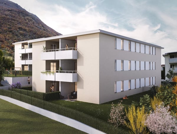 Appartamento con giardino in vendita a Rivera 4