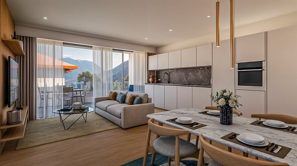 Appartamento all’ultimo piano in costruzione a Rivera 1