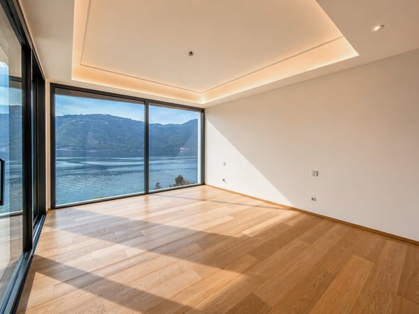 Grande appartamento con giardino e splendida vista lago a Bissone 7