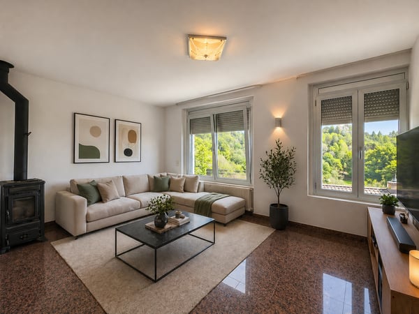 Casa con grande giardino nel verde a Sagno 1