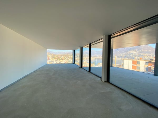 Esclusivo attico con splendida vista lago a Paradiso 2