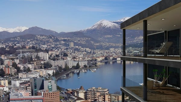 Attico di lusso vista lago a Paradiso 3
