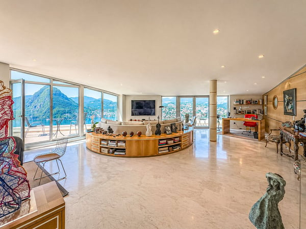 Appartamento duplex di lusso vista lago ad Aldesago 2