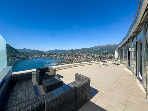Appartamento duplex di lusso vista lago ad Aldesago 4