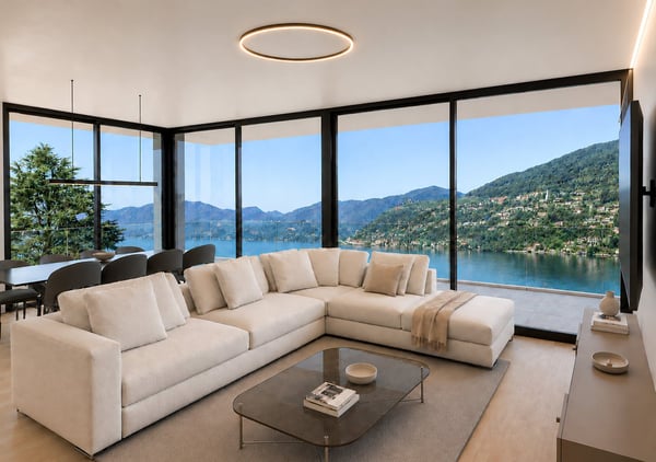 Villa vista lago in costruzione a Brusino Arsizio 1