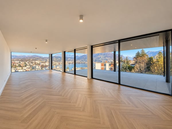 Esclusivo attico con splendida vista lago a Paradiso